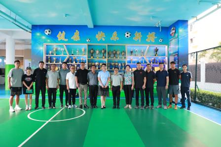 浙江省青少年校园足球发展指导中心参观团莅临锦田小学参观交流