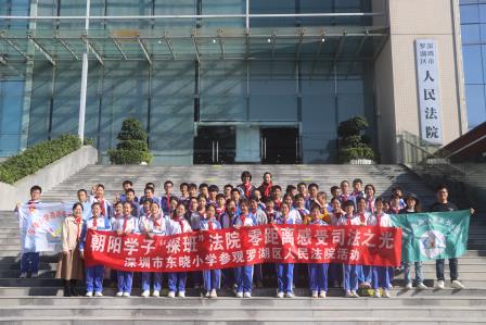 朝阳少年探班法院   零距离感受司法之光——东晓小学开展“半天校外课”罗湖区人民法院研学活动