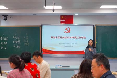 罗湖小学党支部开展2024年度组织生活会和民主评议党员工作