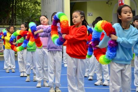 “心光同行，体梦共航”——景园实验小学第九届体育周隆重开幕