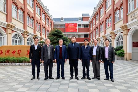 政协领导来访，共话教育发展  —— 陆丰政协主席胡军一行来我校考察指导工作