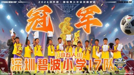劲风杯夺冠！碧波小学星之恒U8足球队寒假闪耀绿茵
