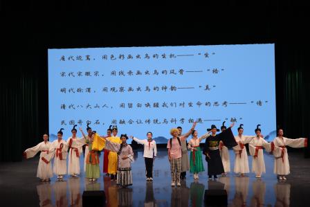 红桂中学“墨染飞翎”项目式学习小组惊艳亮相区美术学科项目式艺术实践活动